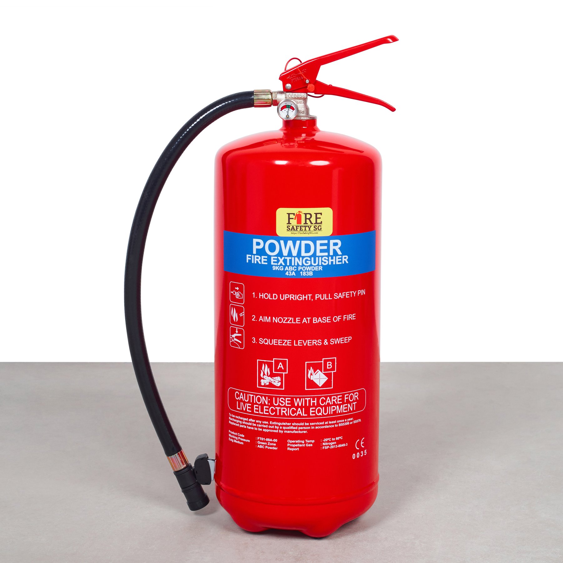 9KG ABE Dry Powder Marine Fire Extinguisher