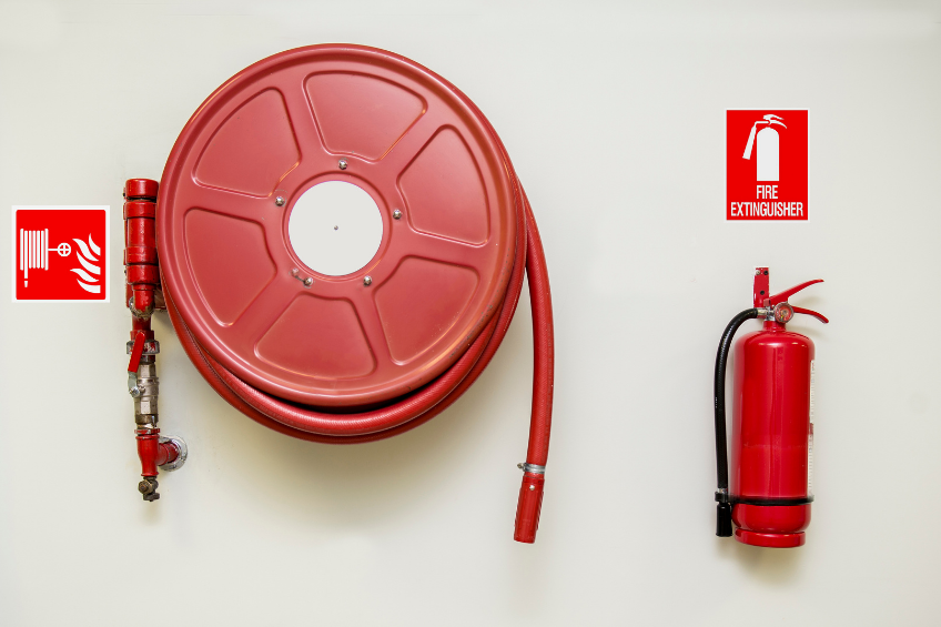 Fire hose and fire extinguisher