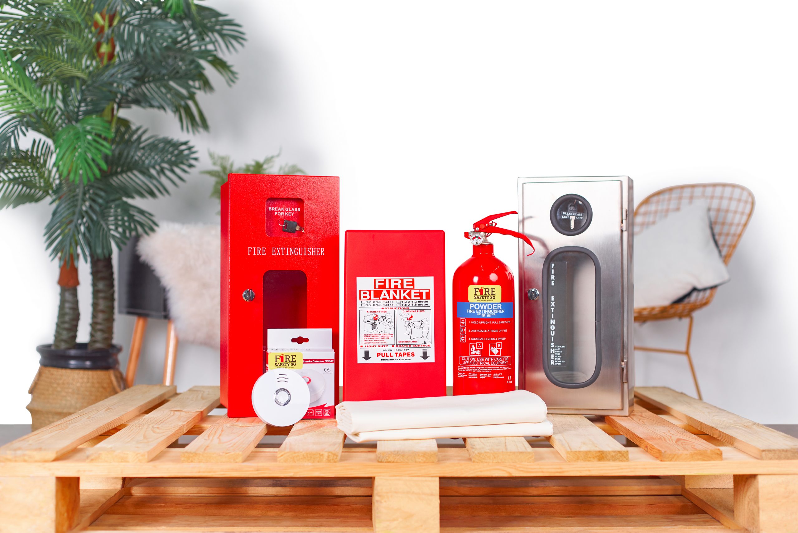 Fire extinguisher, fire extinguisher cabinet, fire alarm bell, and other fire safety equipment