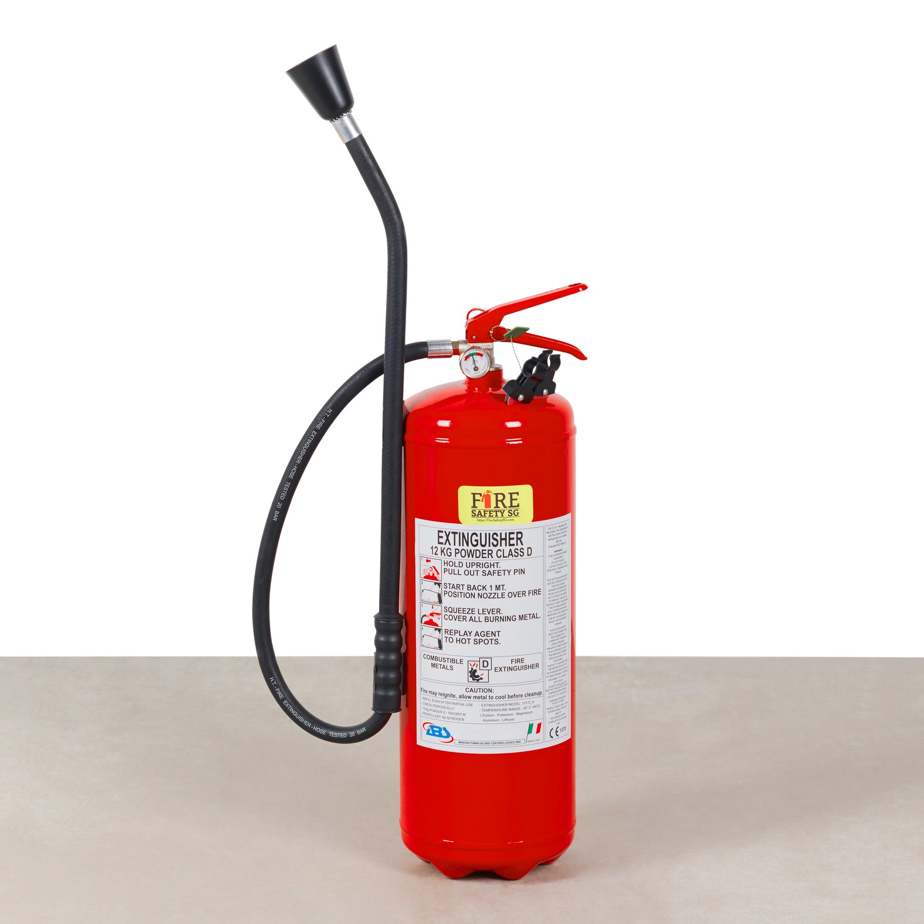 Class D Dry Powder Fire Extinguisher